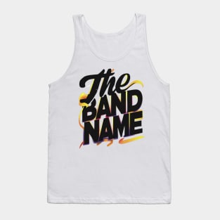 Black yellow The Band Name AJR Tank Top